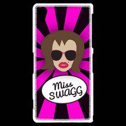 Coque Sony Xperia Z2 Miss Swag Chatain