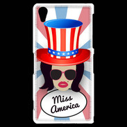 Coque Sony Xperia Z2 Miss USA Brune