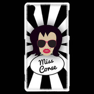Coque Sony Xperia Z2 Miss Corse Brune