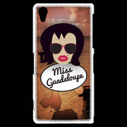 Coque Sony Xperia Z2 Miss Guadeloupe Brune