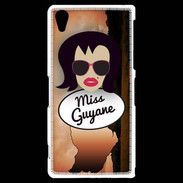 Coque Sony Xperia Z2 Miss Guyane Brune