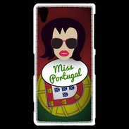Coque Sony Xperia Z2 Miss Portugal Brune