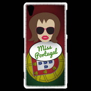 Coque Sony Xperia Z2 Miss Portugal Chatain