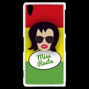 Coque Sony Xperia Z2 Miss Rasta Brune