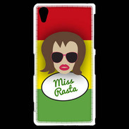 Coque Sony Xperia Z2 Miss Rasta Chatain