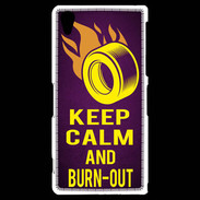 Coque Sony Xperia Z2 Keep Calm and Burn Out violet