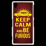 Coque Sony Xperia Z2 Keep Calm and Be Furious Rouge