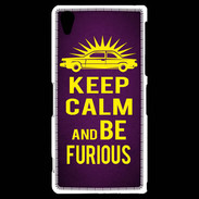 Coque Sony Xperia Z2 Keep Calm and Be Furious Violet