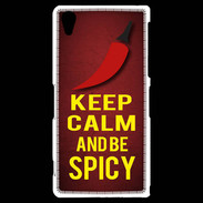 Coque Sony Xperia Z2 Keep Calm and Be Spicy Rouge