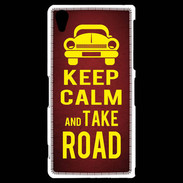 Coque Sony Xperia Z2 Keep Calm and Take o road 2 Rouge