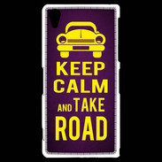 Coque Sony Xperia Z2 Keep Calm and Take o road 2 Violet