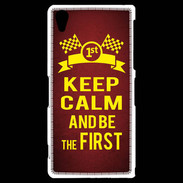 Coque Sony Xperia Z2 Keep Calm and Be the First Rouge