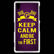 Coque Sony Xperia Z2 Keep Calm and Be the First Violet