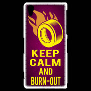 Coque Sony Xperia Z2 Keep Calm and Burn Out Rose