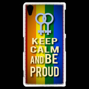 Coque Sony Xperia Z2 Keep Calm and Be proud Women Gay