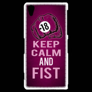 Coque Sony Xperia Z2 Keep Calm and Fist Rose