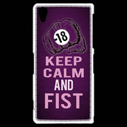 Coque Sony Xperia Z2 Keep Calm and Fist Violet