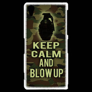 Coque Sony Xperia Z2 Keep Calm and Grenade Camouflage