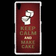 Coque Sony Xperia Z2 Keep Calm and Make cake Rouge