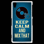 Coque Sony Xperia Z2 Keep Calm and Mix that Bleu