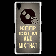 Coque Sony Xperia Z2 Keep calm and Mix That Gris