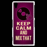 Coque Sony Xperia Z2 Keep Calm and Mix That Rose