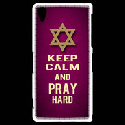 Coque Sony Xperia Z2 Keep Calm and Pray jewish Rose