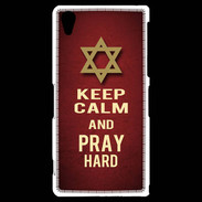 Coque Sony Xperia Z2 Keep Calm and Pray jewish Rouge