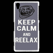 Coque Sony Xperia Z2 Keep Calm and Reelax Gris