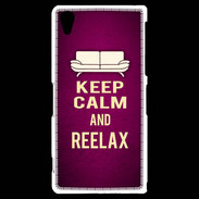Coque Sony Xperia Z2 Keep Calm and Reelax Rose