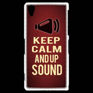 Coque Sony Xperia Z2 Keep Calm and Up Sound Rouge