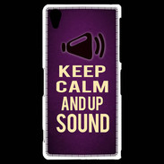 Coque Sony Xperia Z2 Keep Calm and Up Sound Violet