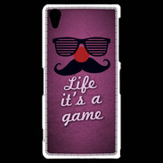 Coque Sony Xperia Z2 Life It's a game Rose ZG