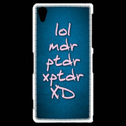 Coque Sony Xperia Z2 LOL MDR bleu ZG