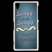 Coque Sony Xperia Z2 Swag or Not bleu ZG