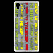 Coque Sony Xperia Z2 Wesh Vert Jaune