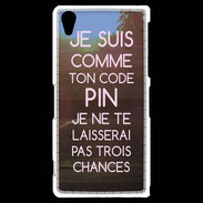 Coque Sony Xperia Z2 Code pin rose ZG
