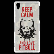 Coque Sony Xperia Z2 Keep calm pitbull 1 ZG
