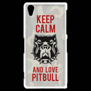 Coque Sony Xperia Z2 Keep calm pitbull 2 ZG