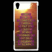 Coque Sony Xperia Z2 Message codé ZG