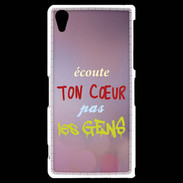 Coque Sony Xperia Z2 Coeur gens ZG