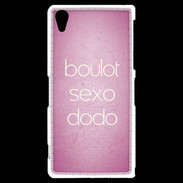 Coque Sony Xperia Z2 Boulot Sexo Dodo Rose ZG