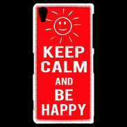 Coque Sony Xperia Z2 Keep calm Be Crazy Rouge
