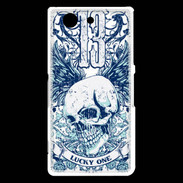 Coque Sony Xperia Z3 Compact Tête de mort Lucky One 13