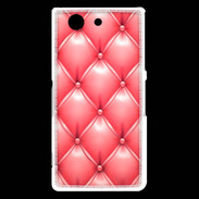 Coque Sony Xperia Z3 Compact Capitonnage Rose