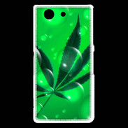 Coque Sony Xperia Z3 Compact Cannabis Effet bulle verte