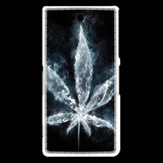 Coque Sony Xperia Z3 Compact Feuille de cannabis en fumée
