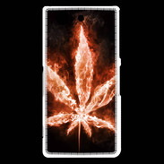 Coque Sony Xperia Z3 Compact Cannabis en feu