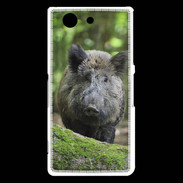 Coque Sony Xperia Z3 Compact Sanglier dans les bois