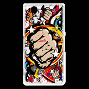 Coque Sony Xperia Z3 Compact Graffiti free fight